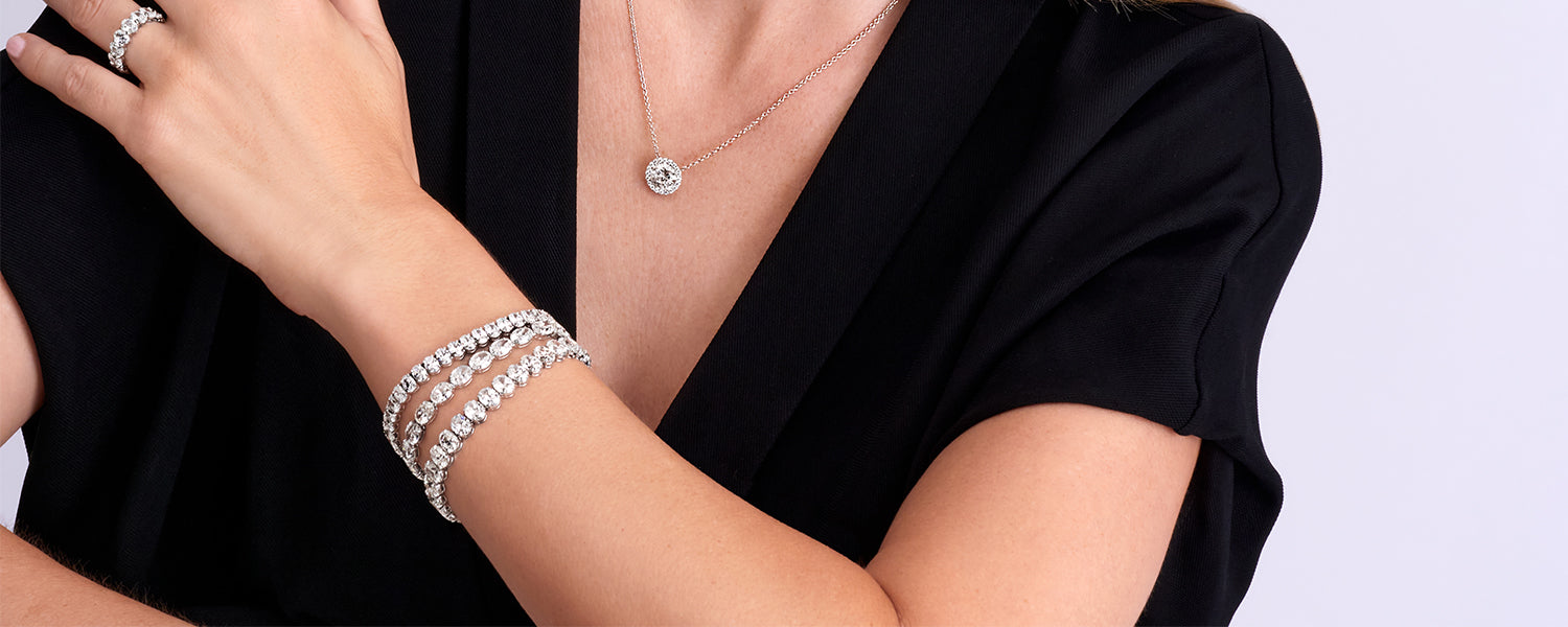Diamond tennis bracelet from the Bracelets collection at Edward's Jewelry