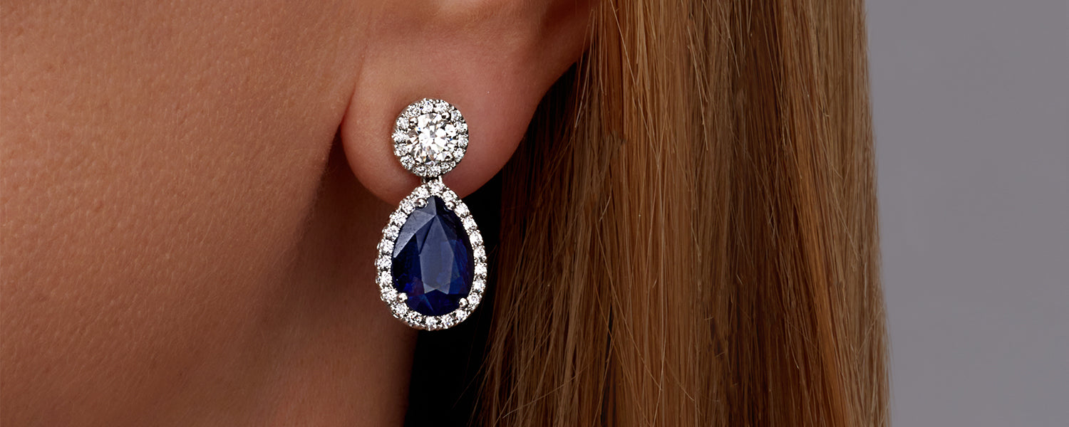 Diamond stud earrings from the Earrings collection at Edward's Jewelry