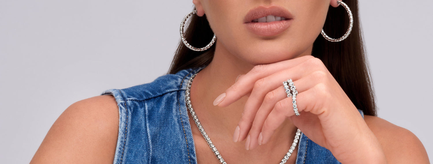 Stackable diamond rings from the Stackables collection at Edward's Jewelry