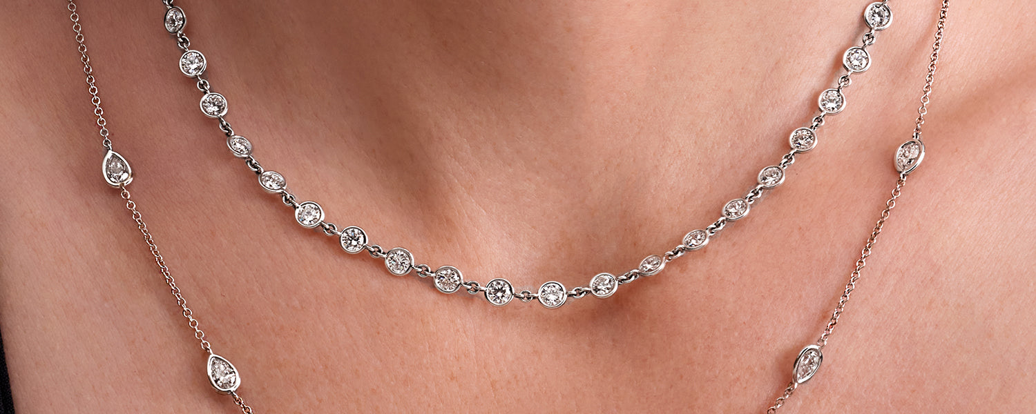 Diamond pendant necklace from the Necklaces collection at Edward's Jewelry