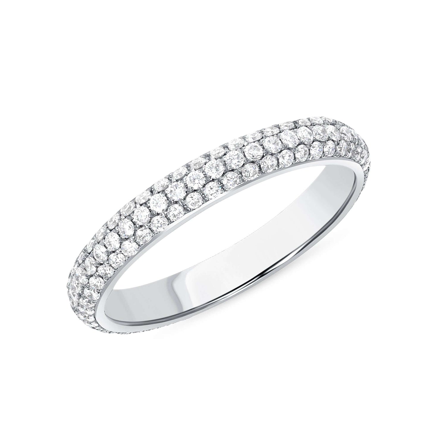 Stackable diamond wedding bands - Edward's Jewelry