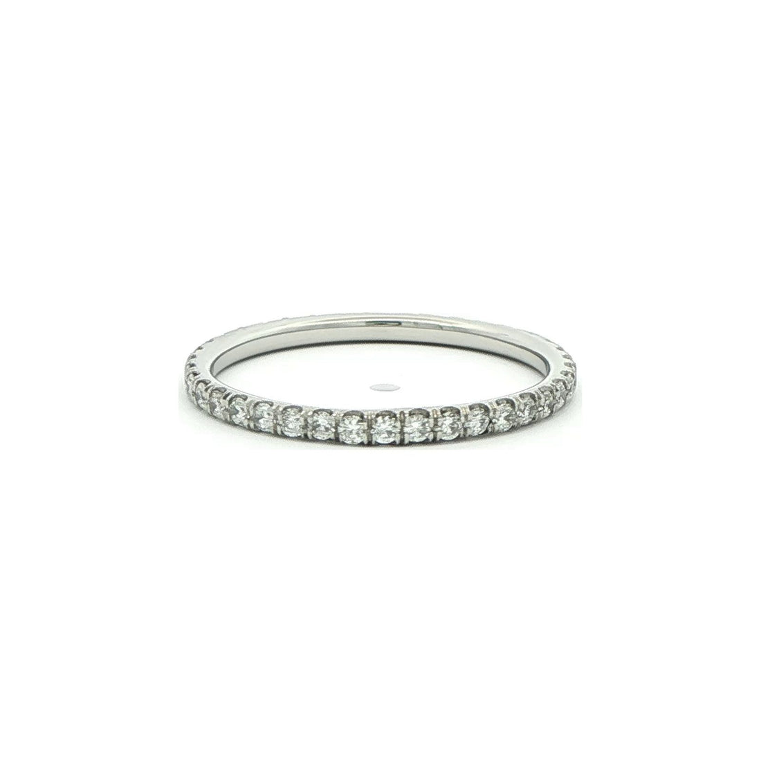 0.48 CT. Pavé Diamond Eternity Band in Platinum view 2