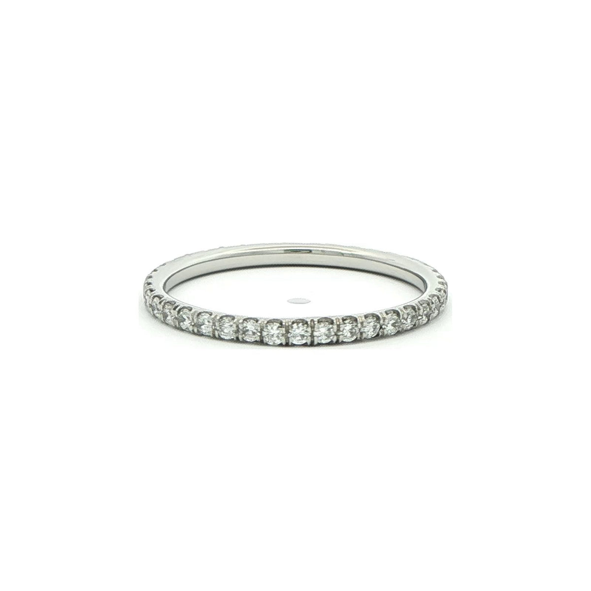 0.48 CT. Pavé Diamond Eternity Band in Platinum view 2