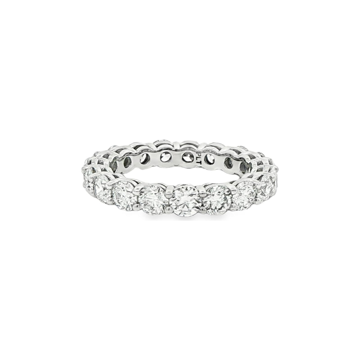 2.74 CT. Round Brilliant Diamond Eternity Band in Platinum view 2