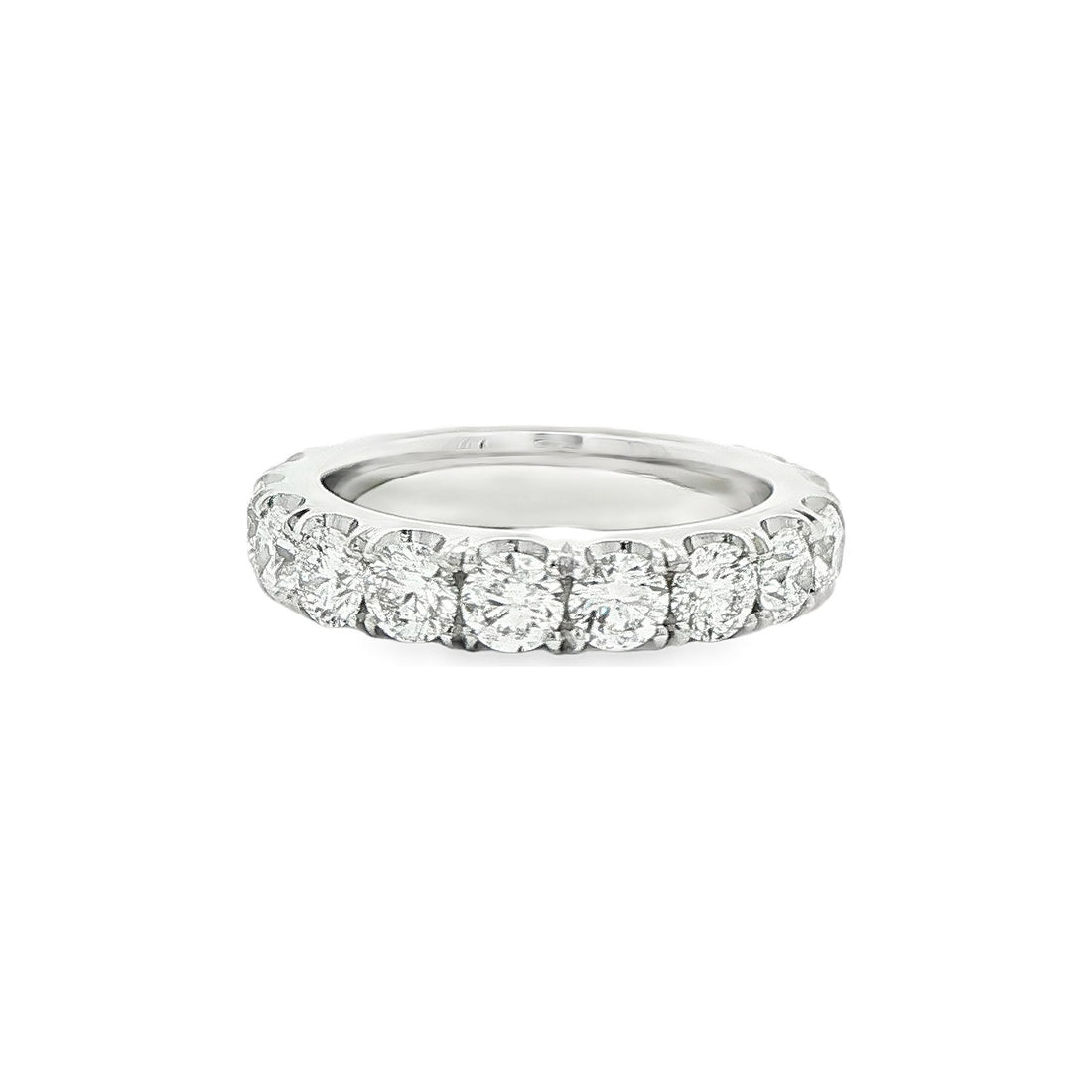 3.33 CT. Round Brilliant Diamond Eternity Band in Platinum view 2