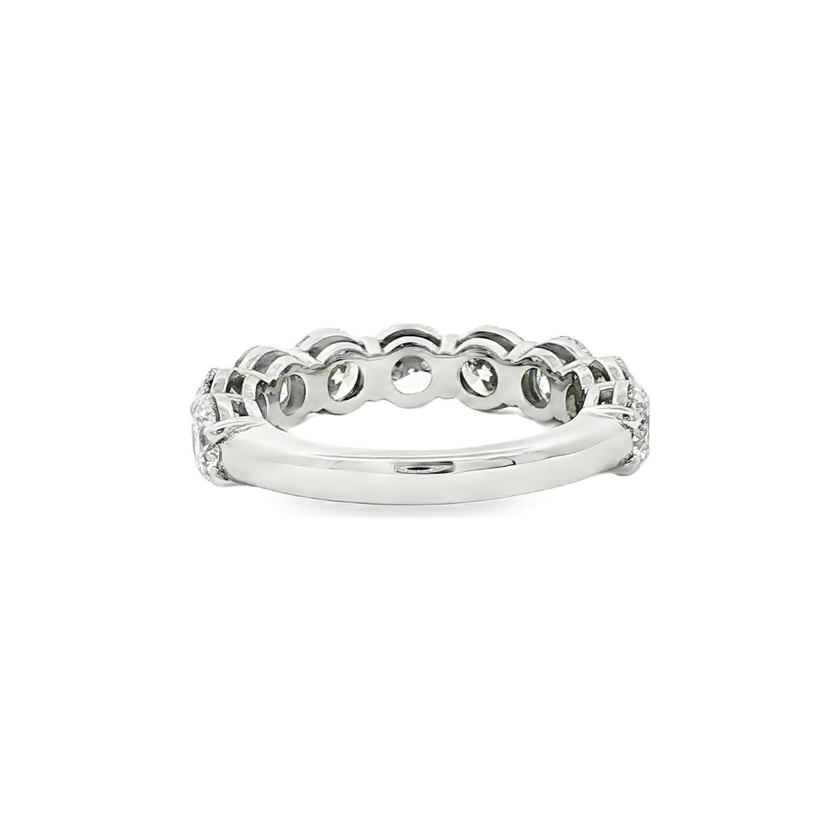 3.62 CT. Nine GIA Certified Round Brilliant Diamond Ring in Platinum view 3
