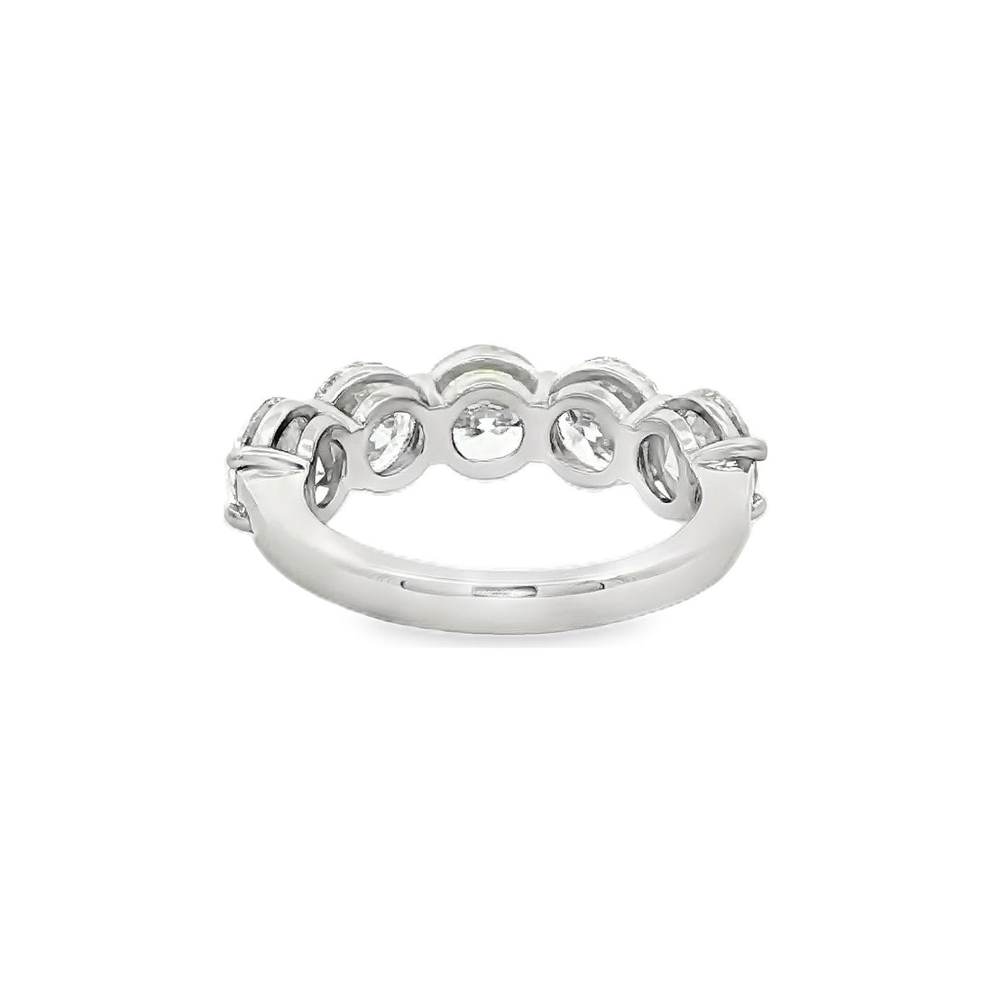 4.32 CT. Five Round Brilliant Diamond Ring in Platinum view 2