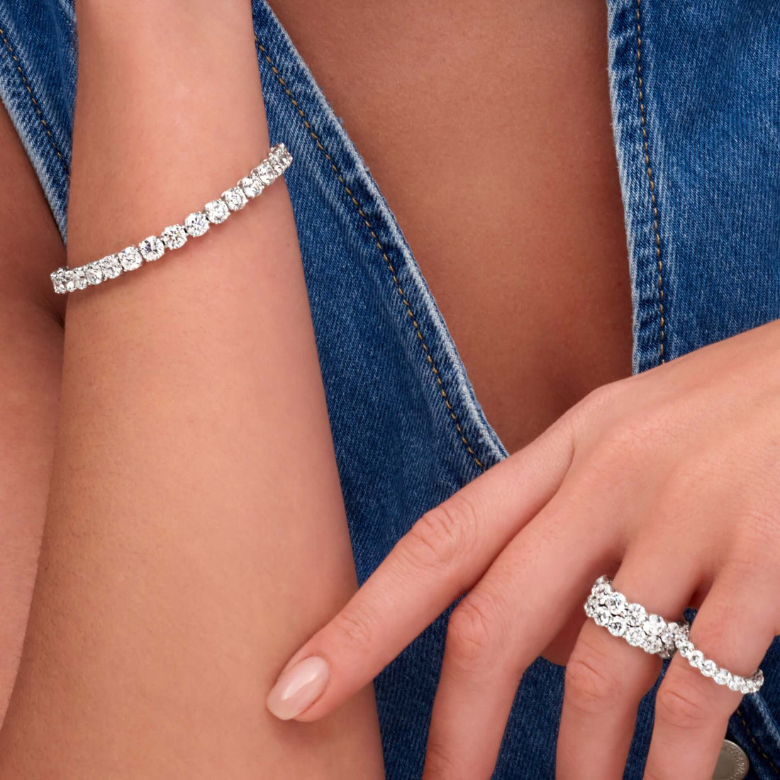 18.87 CT. Cushion Cut Diamond Tennis Bracelet in Platinum - Tennis Bracelet