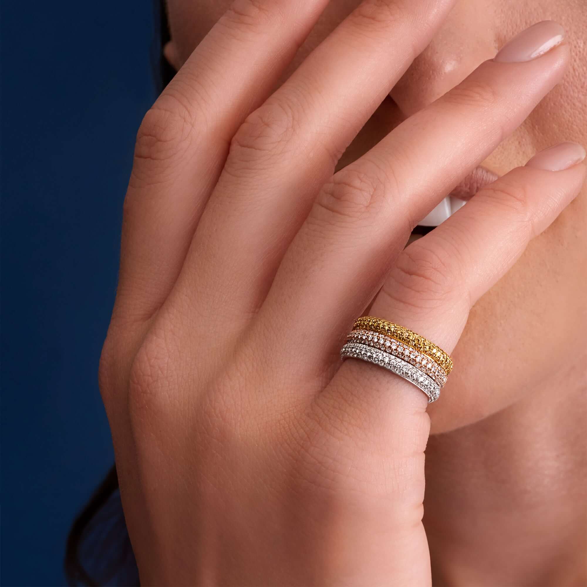 0.79 CT. Round Brilliant Diamond Eternity Band in 14K White Gold - Eternity Ring