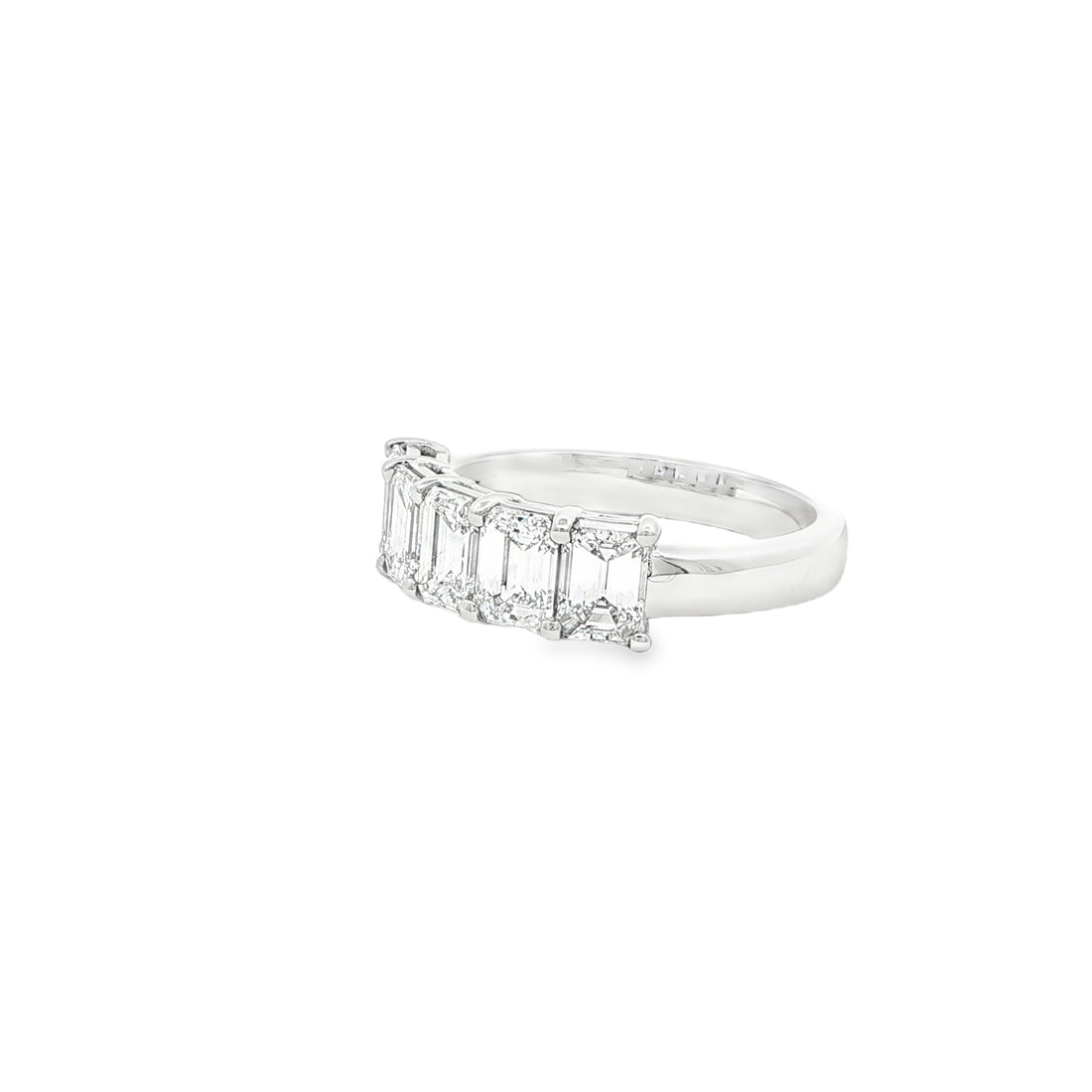 2.03 CT. Five GIA Certified Emerald Cut Diamond Band in Platinum