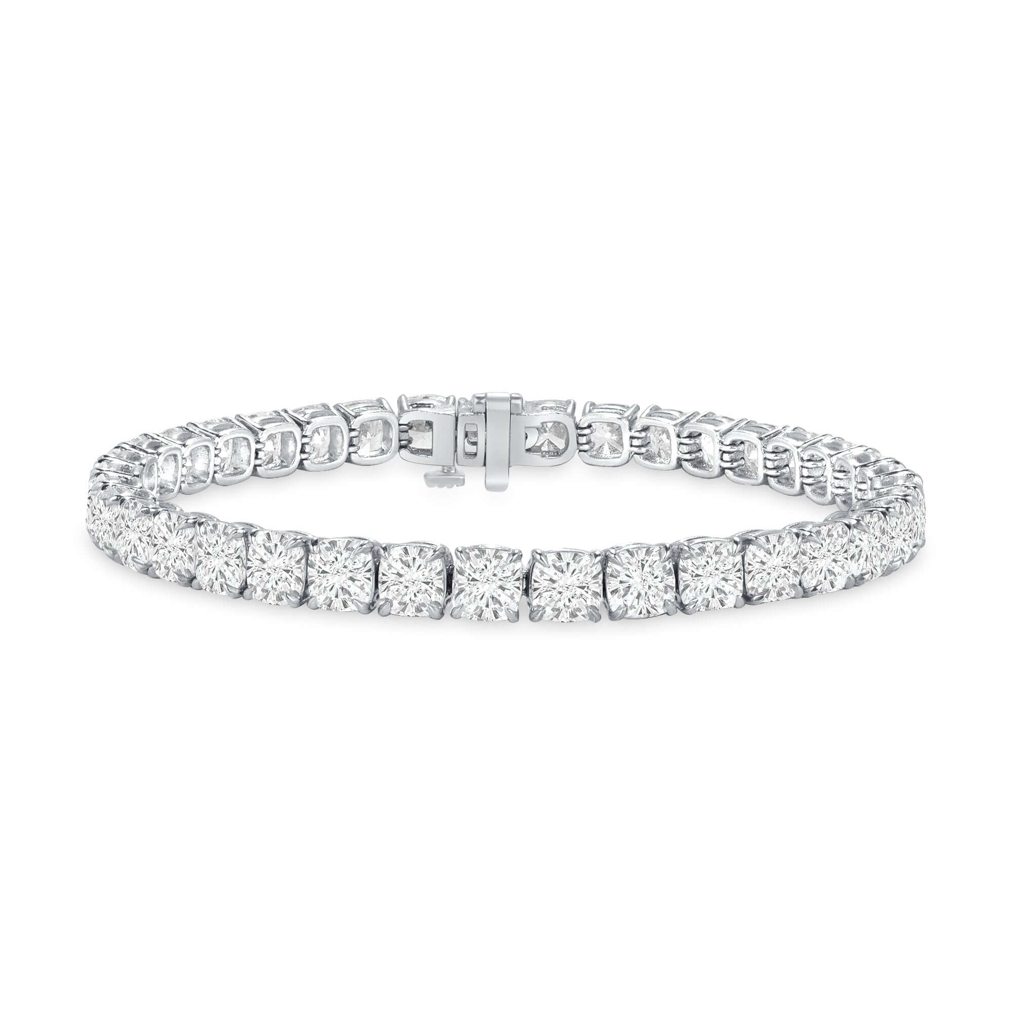 18.87 CT. Cushion Cut Diamond Tennis Bracelet in Platinum - Tennis Bracelet
