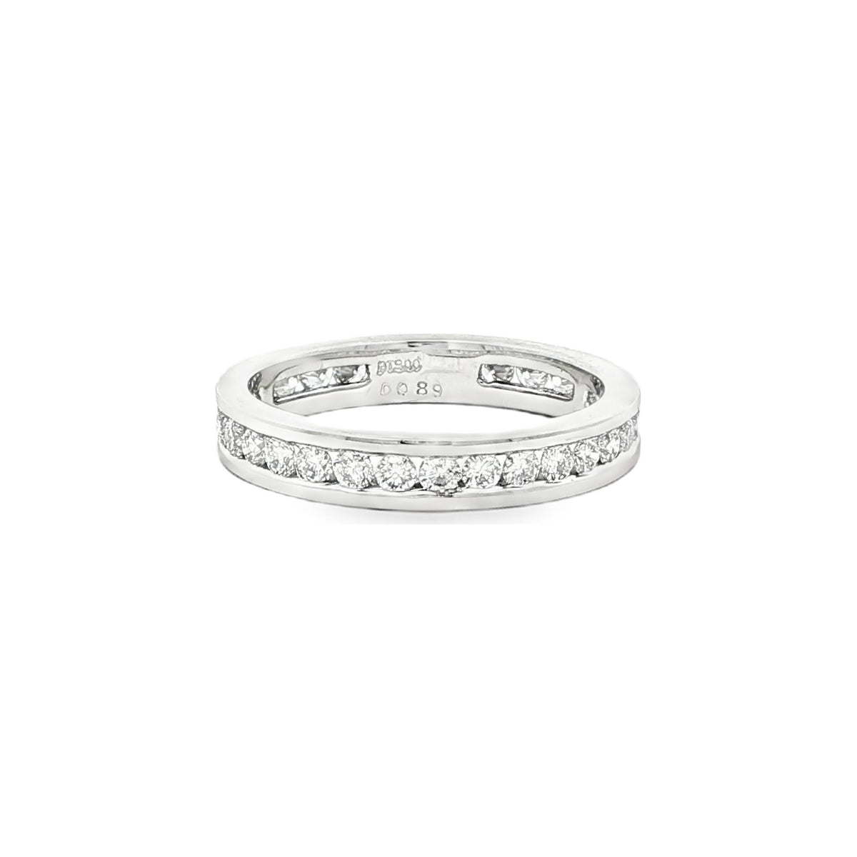 0.89 CT. Round Brilliant Diamond Eternity Ring in White Gold