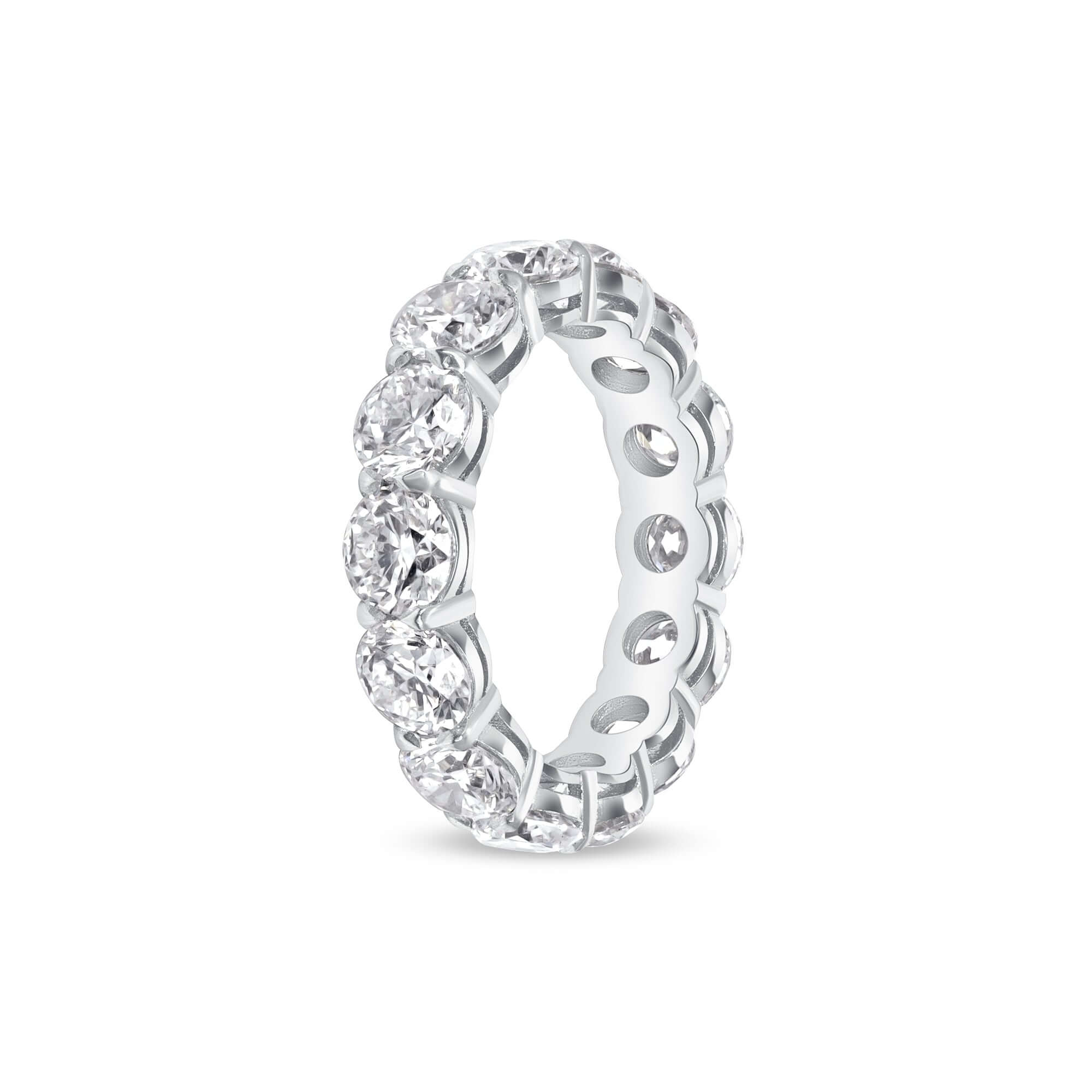5.63 CT. Round Brilliant Diamond Eternity Band in Platinum - Eternity Ring