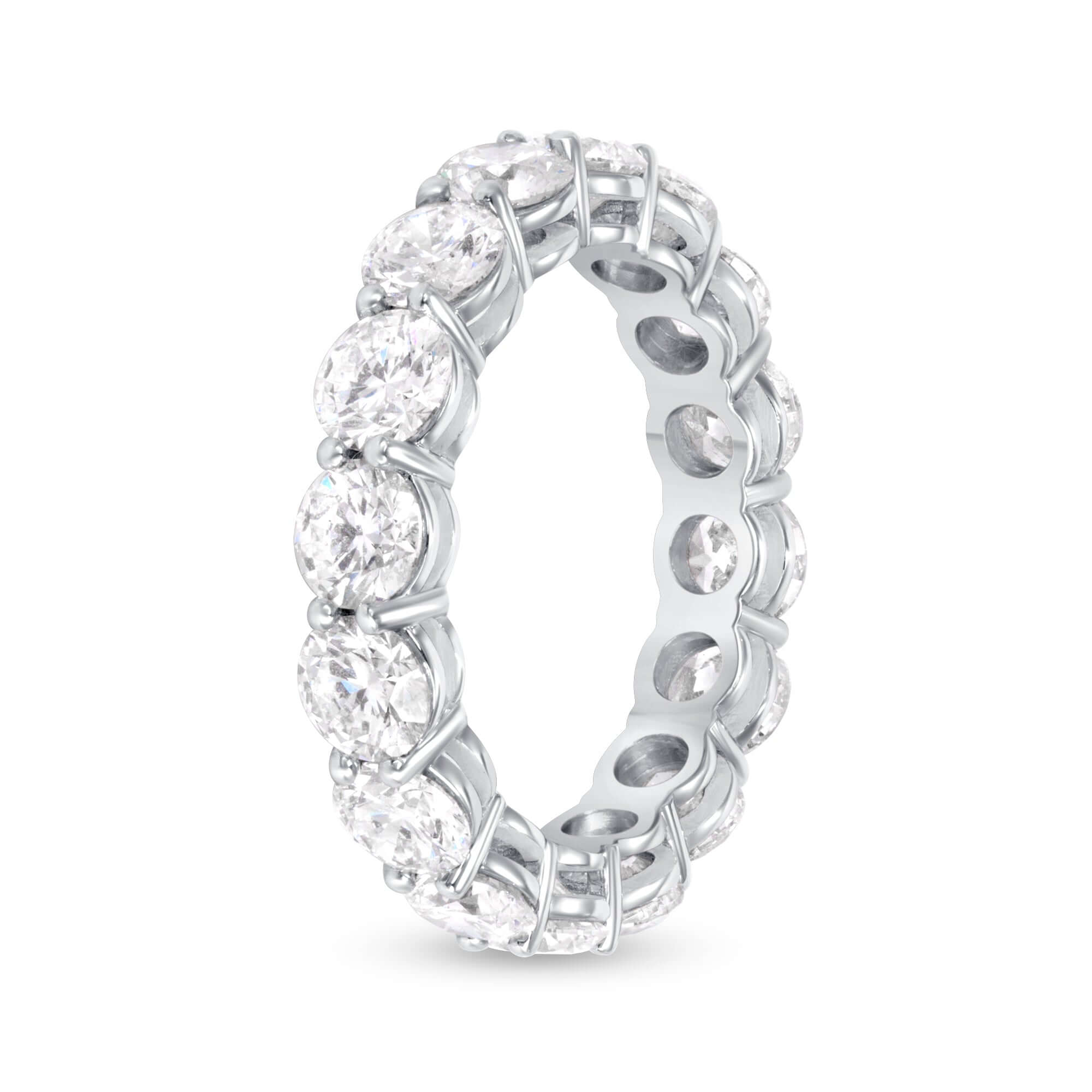3.23 CT. Round Brilliant Diamond Eternity Band in Platinum - Eternity Ring