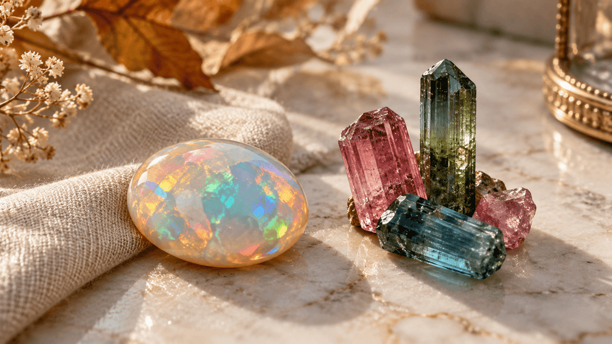 October Birthstone: Opal and Tourmaline Explained