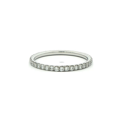 0.48 CT. Pavé Diamond Eternity Band in Platinum view 2