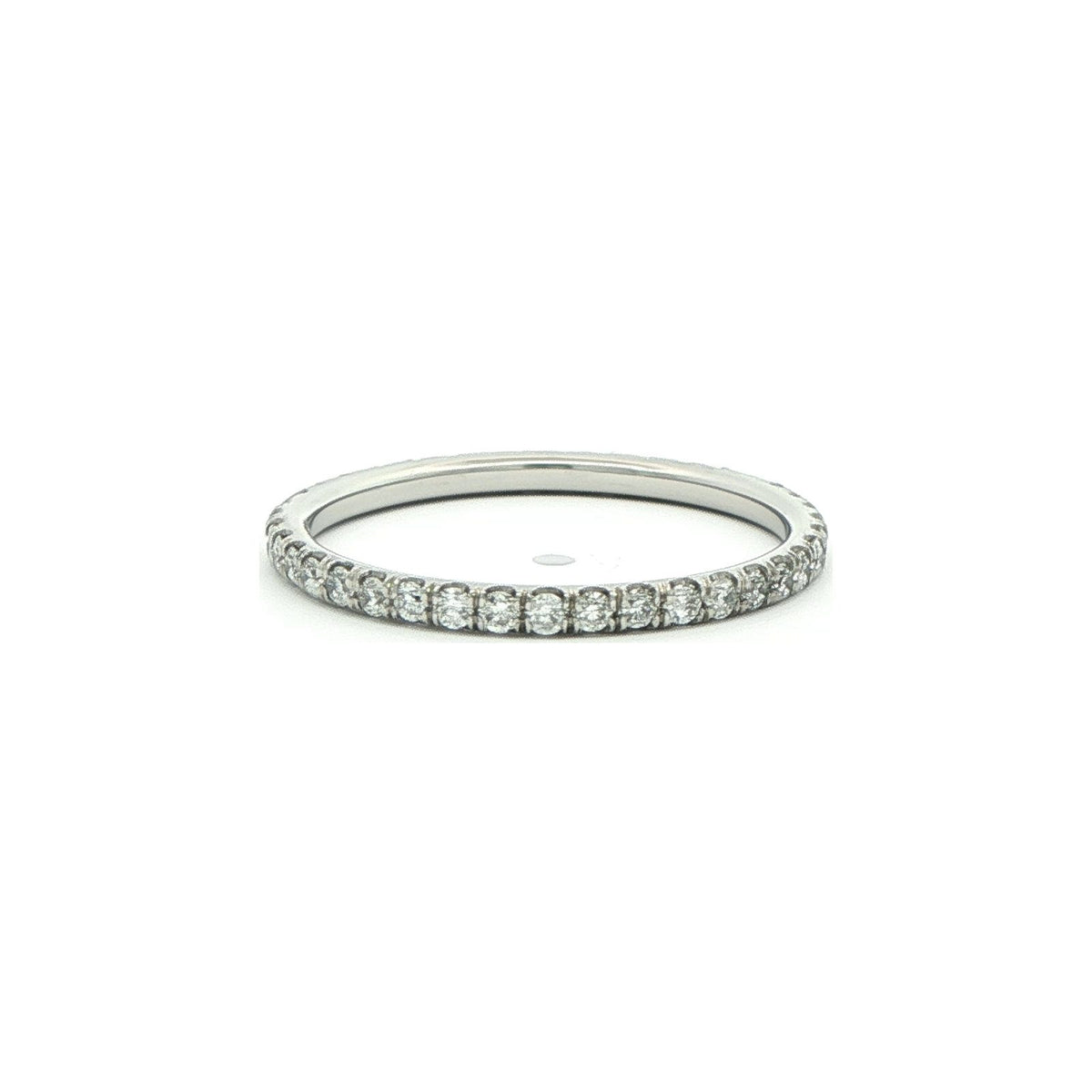 0.48 CT. Pavé Diamond Eternity Band in Platinum view 3