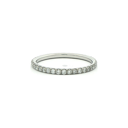 0.48 CT. Pavé Diamond Eternity Band in Platinum view 3