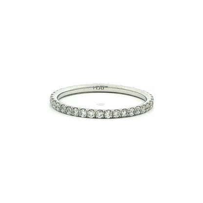 0.48 CT. Pavé Diamond Eternity Band in Platinum view 4