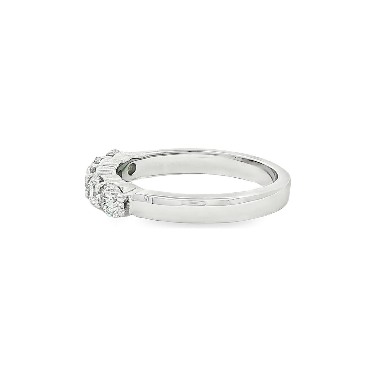 0.83 CT. Five Round Brilliant Diamond Ring in Platinum view 2