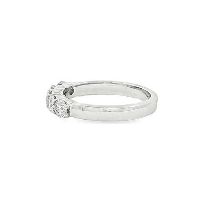 0.83 CT. Five Round Brilliant Diamond Ring in Platinum view 2