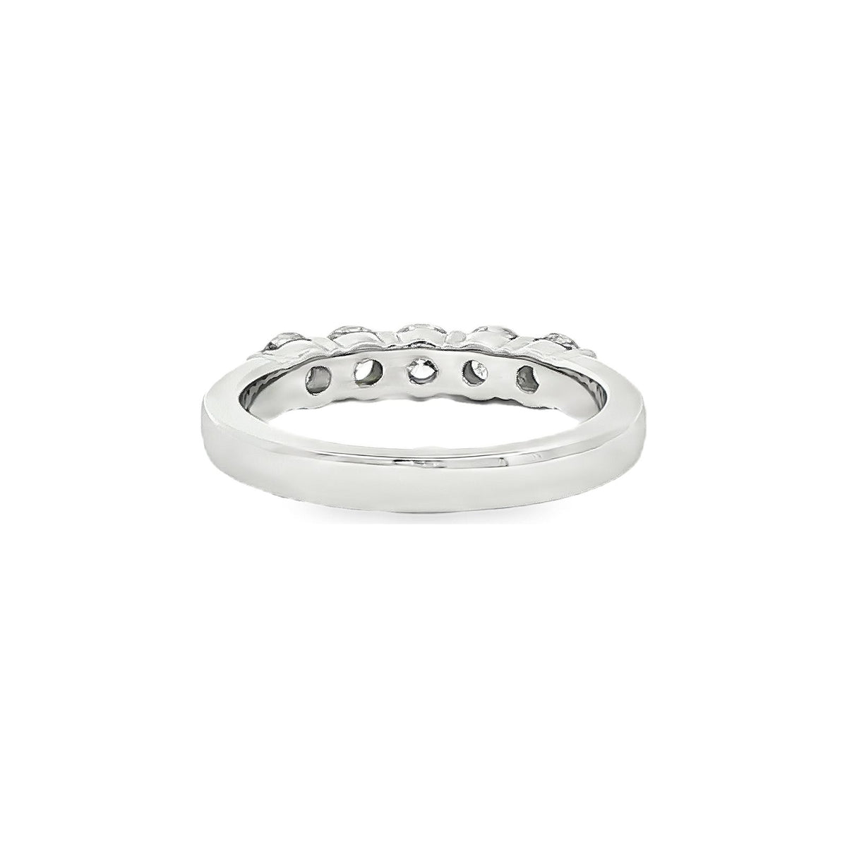 0.83 CT. Five Round Brilliant Diamond Ring in Platinum view 3