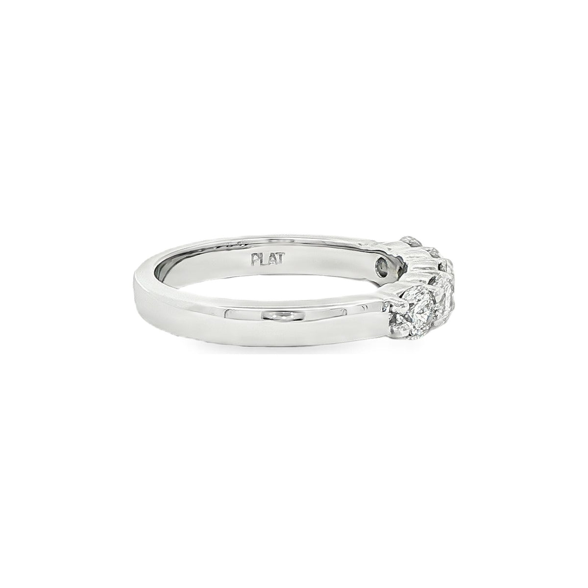 0.83 CT. Five Round Brilliant Diamond Ring in Platinum view 4