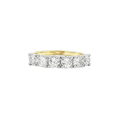 1.00 CT. Six Round Brilliant Diamond Band in 14K White Gold