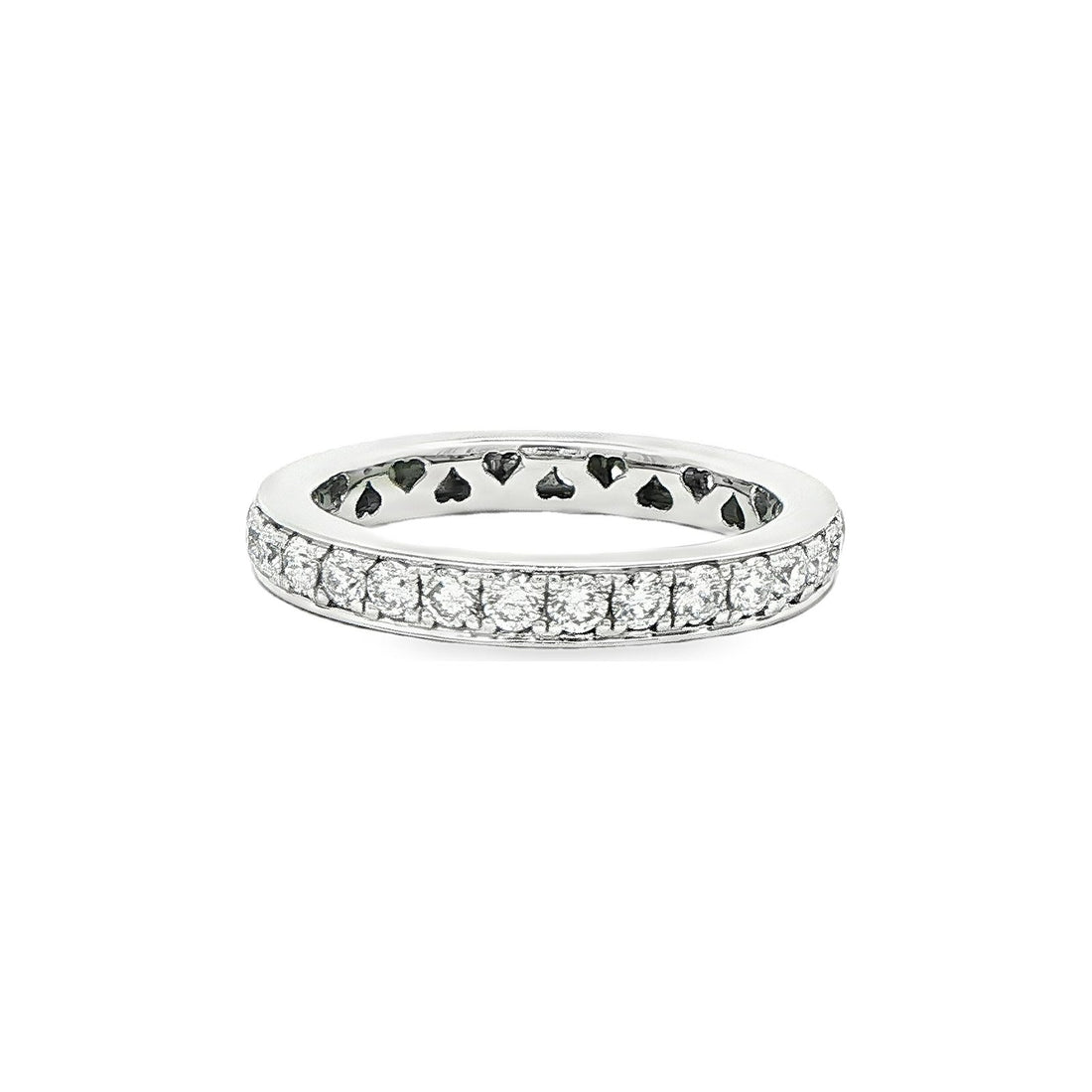 1.13 CT. Pavé Diamond Eternity Band in Platinum view 2