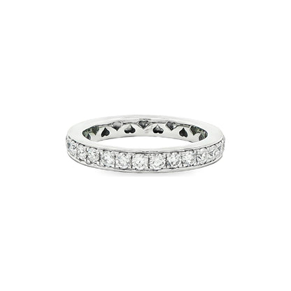 1.13 CT. Pavé Diamond Eternity Band in Platinum view 3