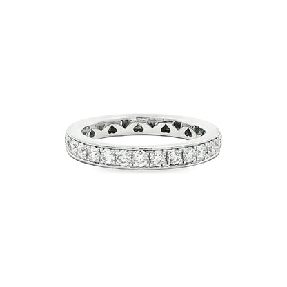 1.13 CT. Pavé Diamond Eternity Band in Platinum view 4