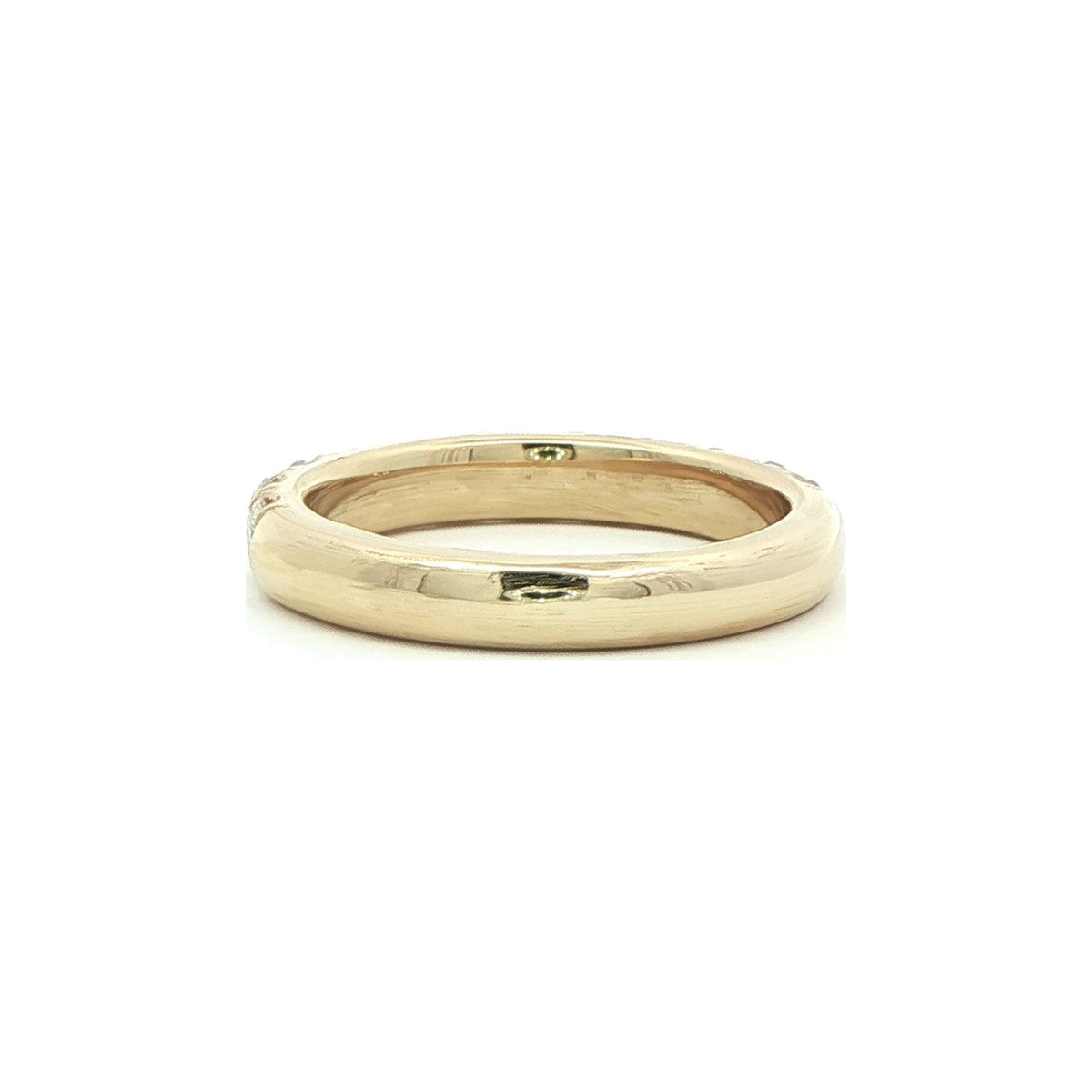 1.23 CT. Eleven Round Brilliant Diamond Band in 14K Yellow Gold view 7