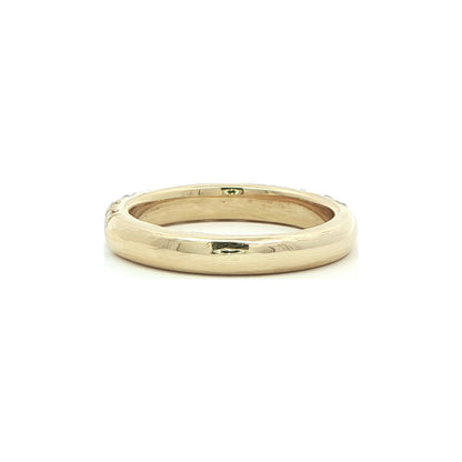 1.23 CT. Eleven Round Brilliant Diamond Band in 14K Yellow Gold view 7