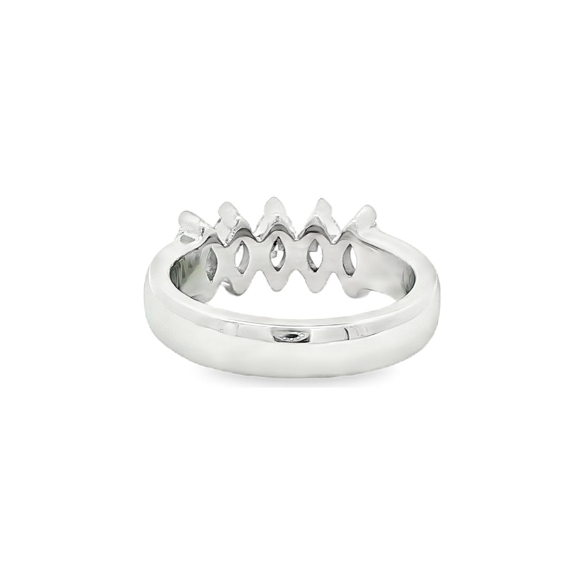1.27 CT. Five Marquise Brilliant Diamond Ring in Platinum view 3
