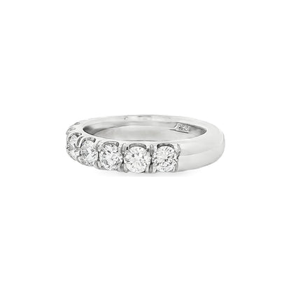 1.45 CT. Ten Round Brilliant Diamond Ring in Platinum