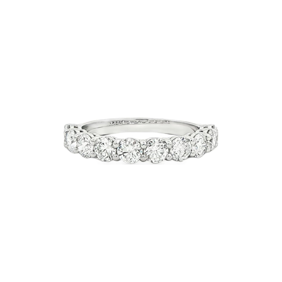 1.52 CT. Ten Round Brilliant Diamond Band in Platinum