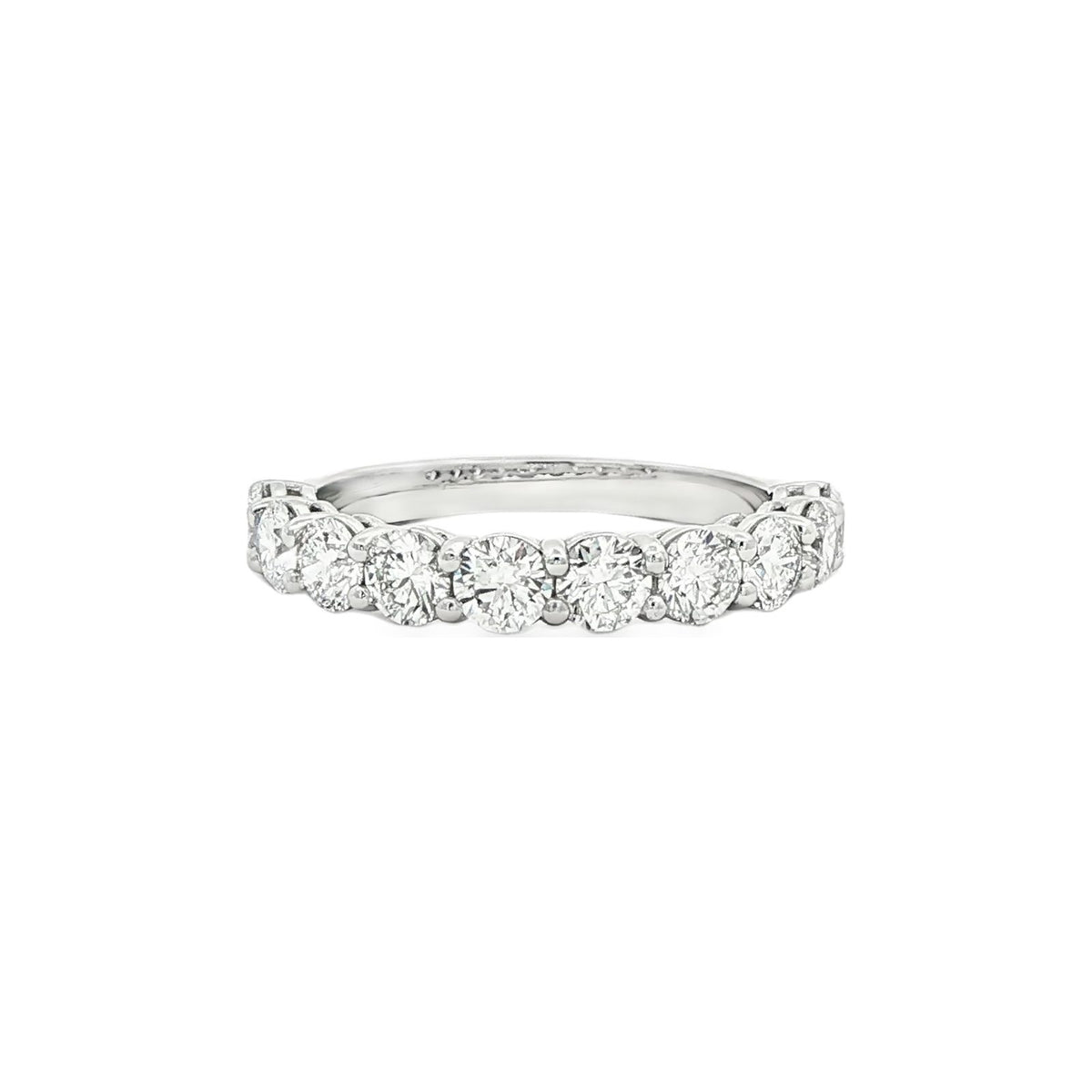1.52 CT. Ten Round Brilliant Diamond Band in Platinum