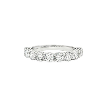 1.52 CT. Ten Round Brilliant Diamond Band in Platinum