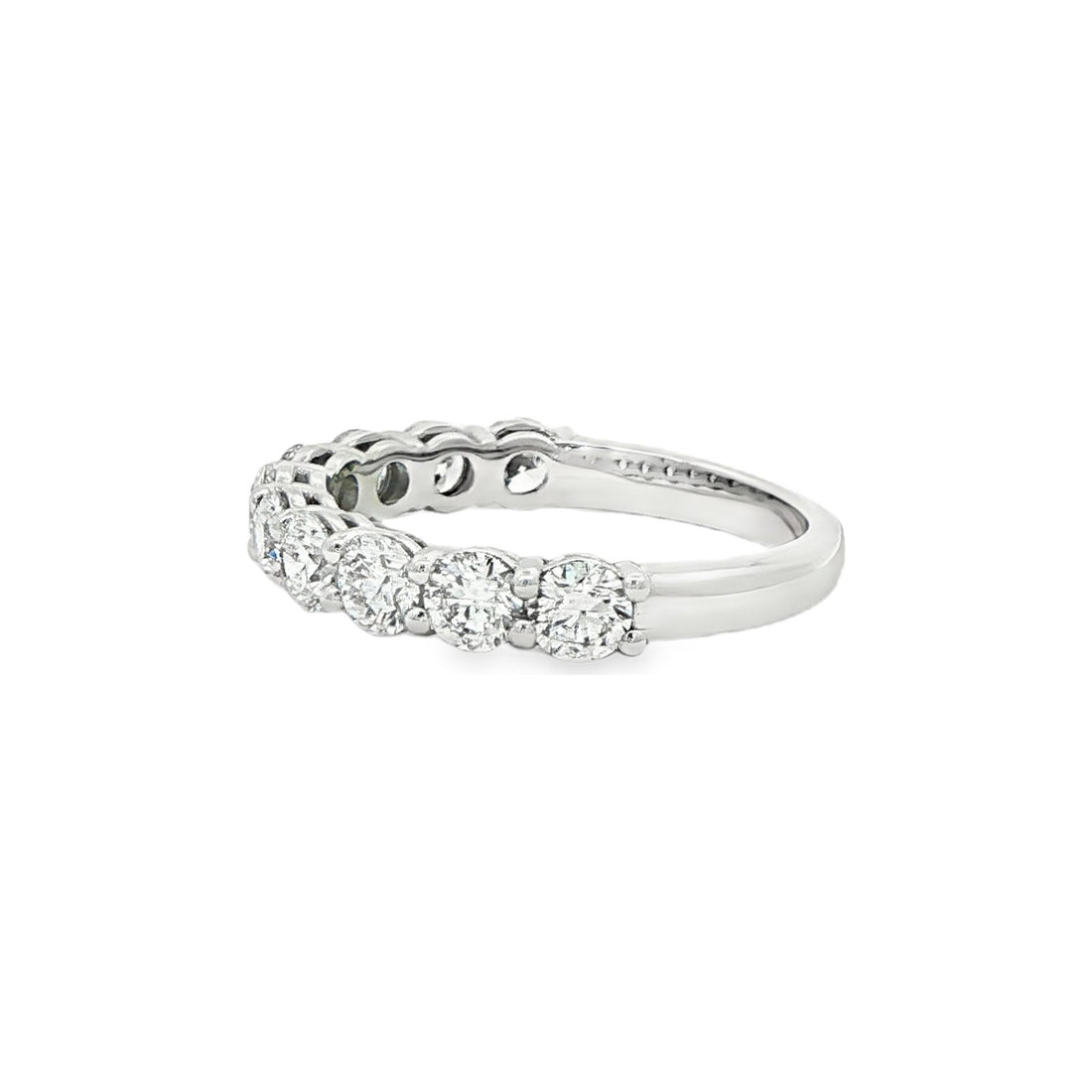1.52 CT. Ten Round Brilliant Diamond Band in Platinum view 2