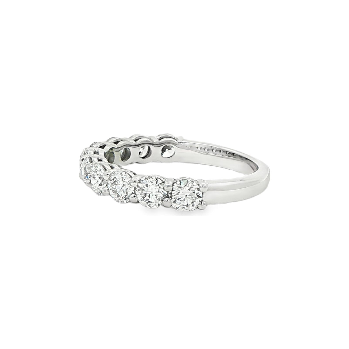 1.52 CT. Ten Round Brilliant Diamond Band in Platinum view 2