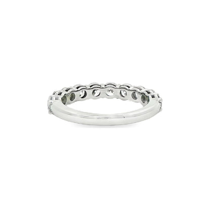 1.52 CT. Ten Round Brilliant Diamond Band in Platinum view 3