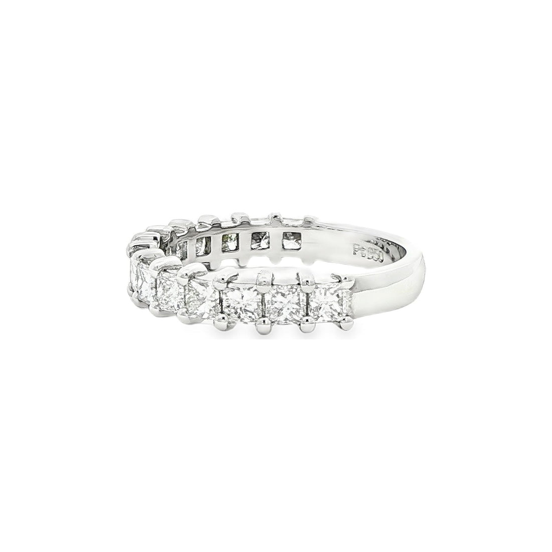 1.53 CT. Fourteen Princess Cut Diamond Ring in Platinum view 2