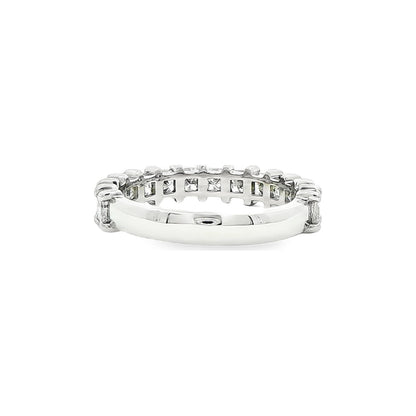 1.53 CT. Fourteen Princess Cut Diamond Ring in Platinum view 3