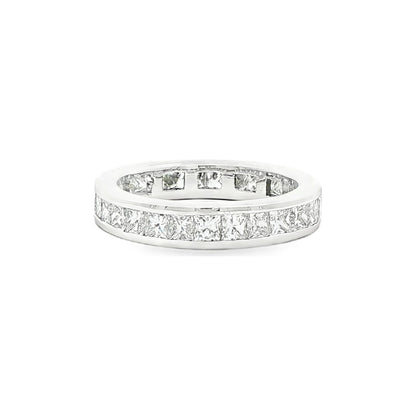 1.55 CT. Channel Set Princess Cut Diamond Eternity Band in Platinum