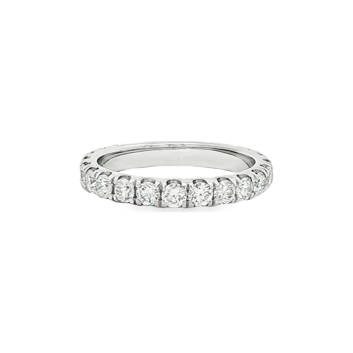 1.56 CT. Round Brilliant Diamond Eternity Band in Platinum view 4