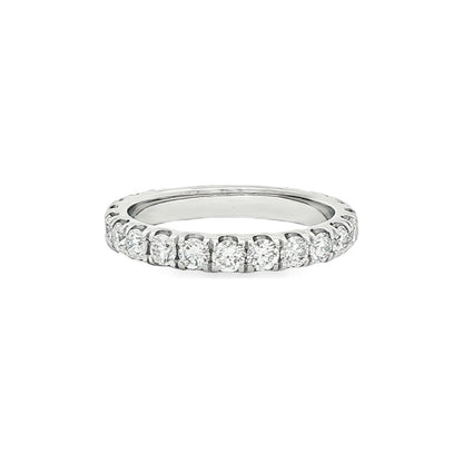 1.56 CT. Round Brilliant Diamond Eternity Band in Platinum view 4