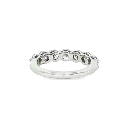 1.71 CT. Seven Round Brilliant Diamond Ring in Platinum view 3