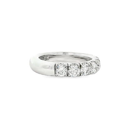 1.86 CT. Ten Round Brilliant Diamond Ring in Platinum view 3
