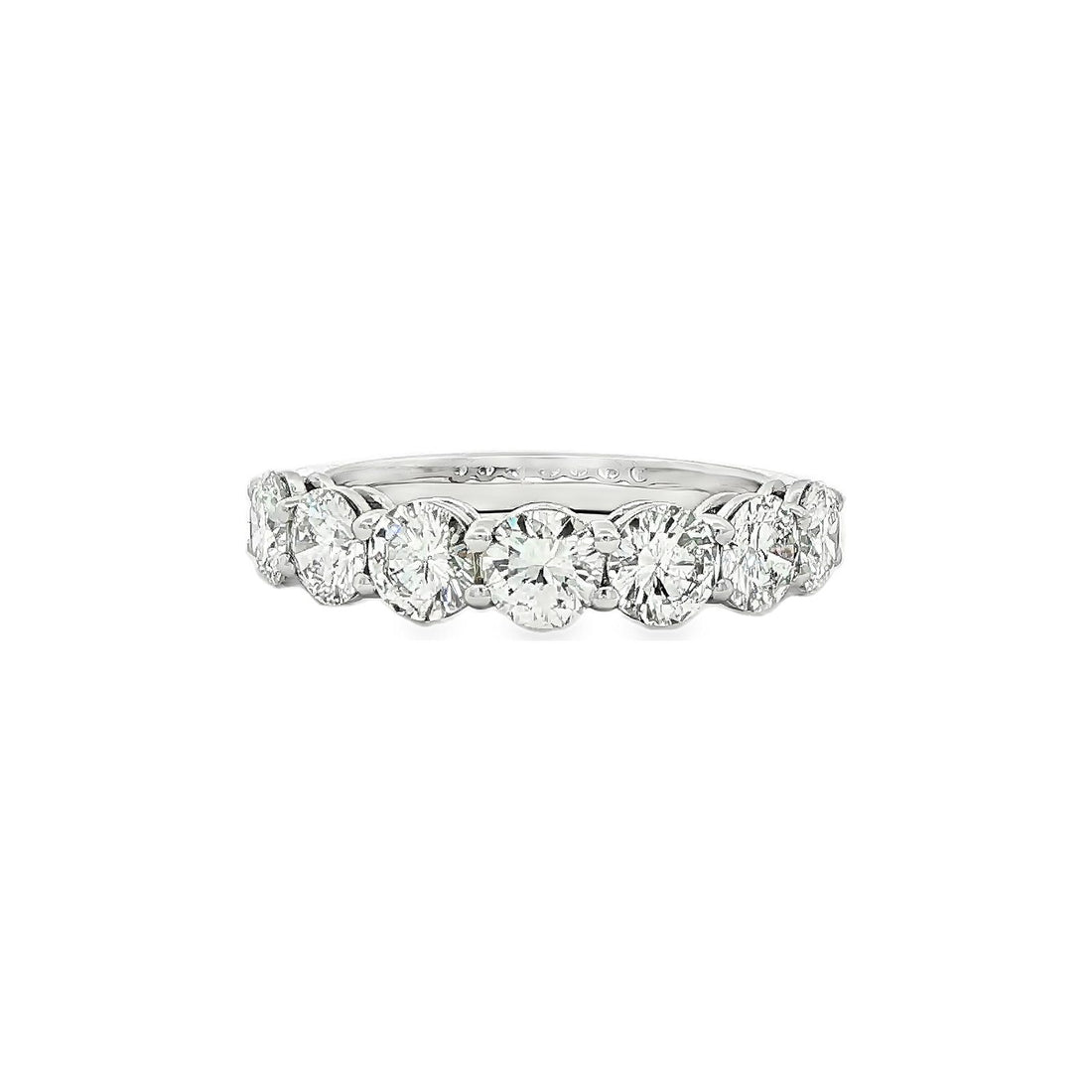 1.91 CT. Seven Round Brilliant Diamond Ring in Platinum