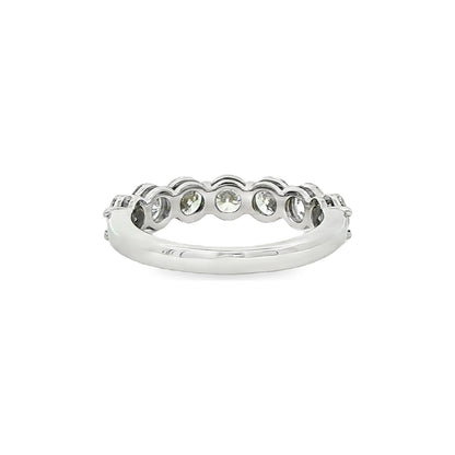 1.91 CT. Seven Round Brilliant Diamond Ring in Platinum view 3